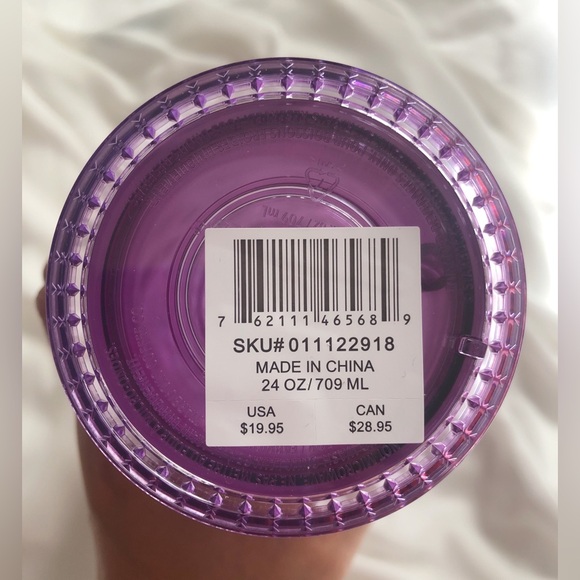 Starbucks 2021 Summer Purple and Reddish-hue Grid Kaleidoscope 24 oz Tumbler - Picture 3 of 4